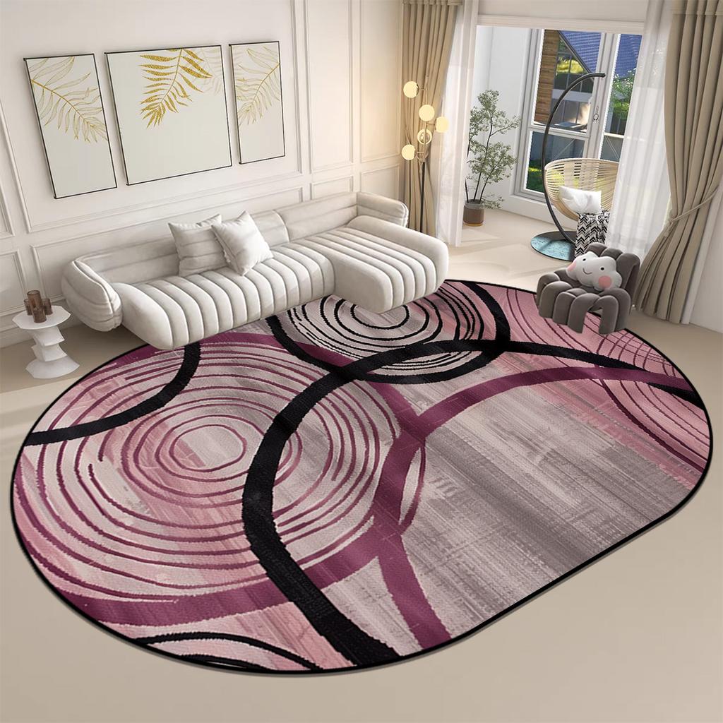 Современный стиль овальный ковер для гостиной большого размера моющийся коврик для журнальных столиков IG домашний декор нескользящие мягкие ковры на заказ