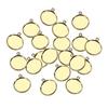 2x20pcs 10/12/14/16mm Brass Round Blank Cabochon Base Setting Trays 14mm