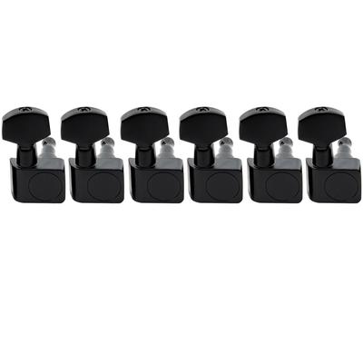 Колки для гитары Musiclily Pro для электрогитар Fender Black 6-Pin 2-Pin Strat/Telecaster,