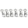 Musiclily Pro 6-Piece Locking Tuner Set with Square Tuners for Strat/Telecaster Electric Guitars, Chrome