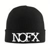 Панк-группа NOFX Вязаные шапки Женские Мужские Бини Осенняя Зимняя Шапка Акриловая Рок Теплые Шапки