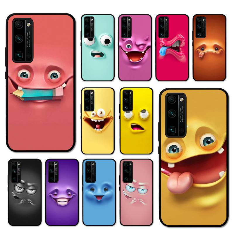 Чехол для телефона с забавным лицом для Huawei Honor V30 30 9X 7A Pro View 20 10 9 Lite 10I 8C 8X 5A Play Cover
