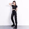 Брюки-карго женские повседневные бегуны черные брюки с высокой талией свободные женские брюки женские брюки