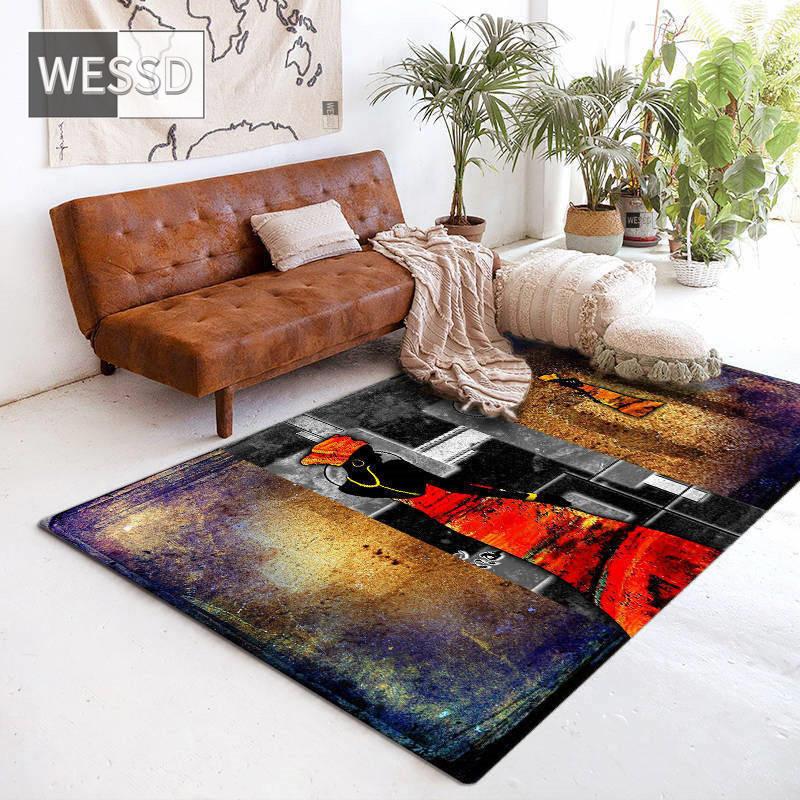 Африканский женский ковер для гостиной, ковер в этническом стиле, центральный коврик для стола, большой ковер для дивана, татами, напольный коврик, прикроватный коврик для спальни