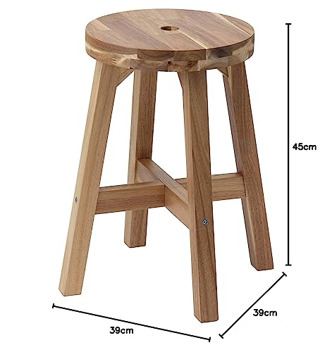 IKEA SKOGSTA: Acacia Wood Stool (003.054.78)