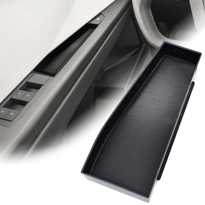 2PCS Car Door Handle Storage Box Door Handle Side Organizer Tray Car Interior Accessories For Tesla Cybertruck 2024+