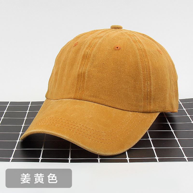 Pure Cotton Versatile Old Washed Baseball Hat Cowboy Cap Street Hipster Autumn and Winter Hat Female Printing