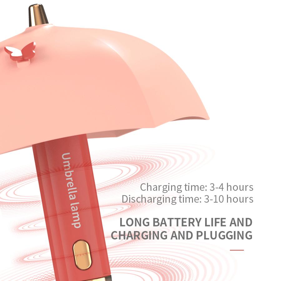 Зонт мини-ночник Usb перезаряжаемый светильник для учебы и чтения книг портативный фонарик ночник магнитная наклейка настольная лампа