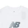 New Balance Футболка с логотипом Stacked, белая mt41502wt