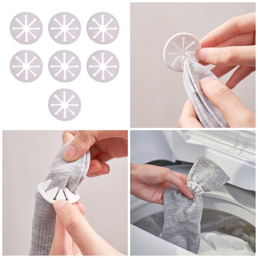 7 шт. застежек для носков, держателей для носков, сортировочных зажимов, ПВХ, экономящих время органайзеров для носков для занятых профессионалов и семей