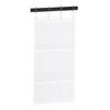 Bathroom Over the Door Hanging Mesh Pockets Storage Bag Holder with Hooks