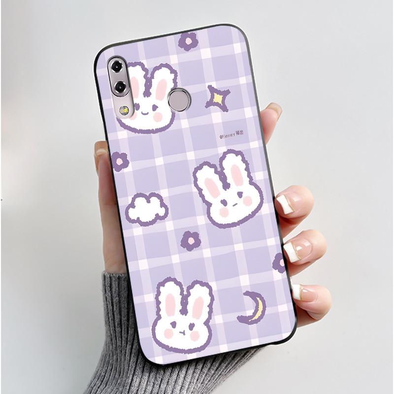 For ASUS Zenfone 5 ZE620KL ZF620KL X00QD 5z ZS620KL Z01RD Case Luxury Cute Love Rabbit Funny Black Soft TPU Silicone Back Cover