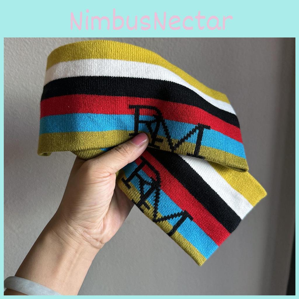 Широкая вязаная повязка на голову в корейском стиле с дизайном из букв для спортзала и активной одежды