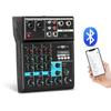 Профессиональный 4-канальный USB-аудиомикшер со спецэффектами, Bluetooth и звуковой картой для домашнего DJ.