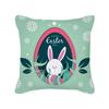 Green Easter Pillow Cover Ins Rabbit Easter Egg Cushion Cover Home Decoration Supplies Pillow Cover