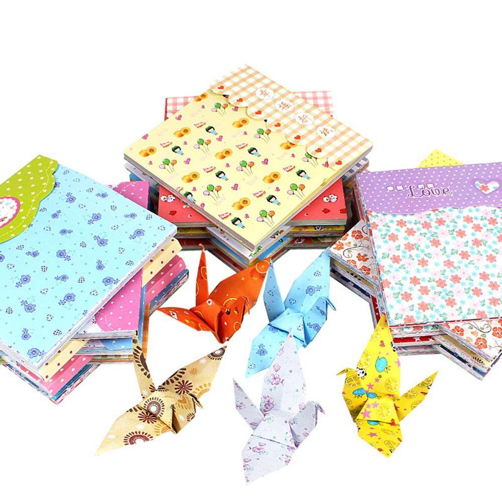 Cartoon Square Scrapbooking Decorative Handmade Folding Paper Kids Origami DIY Making Paper Crafts
