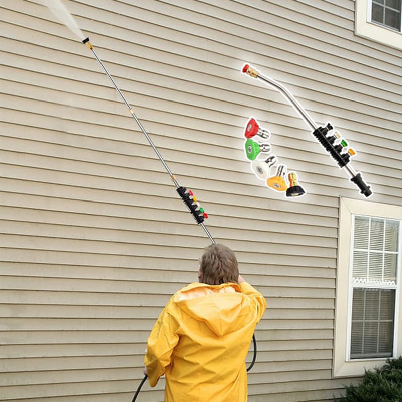 Телескопическая мойка высокого давления 4000 Psi, набор для мойки под давлением коммерческого класса для очистки желобов, крыш и стен