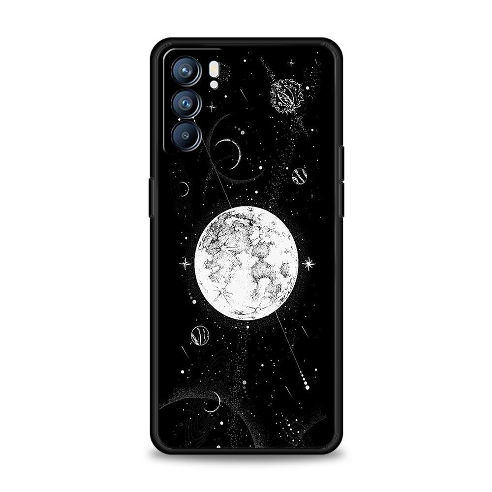 Чехол для телефона с изображением планеты и звездного неба Для Oppo Reno8 Reno7 Reno6 Pro A54 5G Find X6 X5 A53 A52 A9 A15 A95 A17 A16 A57 A31