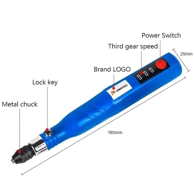 USB электрическая дрель беспроводная электрическая дрель гравировальная ручка вращающиеся инструменты мини дрель набор для полировки сверления резки инструменты Dremel