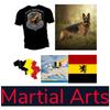 Belgium Police Malinois Dog K-9 Belgian Shepherd MMA Kick Boxing UFC Muay Thai T-Shirt Vintage Badge Retro 3D Print Men Women Short Sleeve Round Neck