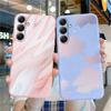 Marble Patterned Soft Silicone Case For Xiaomi Redmi Note 13 14C Samsung M35 A55 S24 A06 iPhone Huawei Honor Realme Camera Protective Shockproof Cover