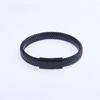 Women Jewelry Black Classic Casual Style Woven PU Leather Gifts Men Fashion Bracelet 1PC Accessory  Handmade