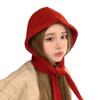 Утепленный Теплый Корейский Инс Капюшон Шарф Ветрозащитная Защита Ушей Шапка Балаклава Осень и Зима