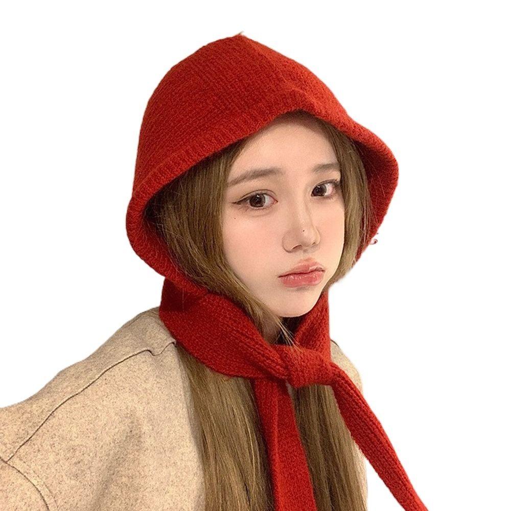 Утепленный Теплый Корейский Инс Капюшон Шарф Ветрозащитная Защита Ушей Шапка Балаклава Осень и Зима