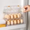 3 Layer Flippable Egg Holder For Refrigerator Egg Storage Container For Refrigerator Side Door, Large Capacity Egg Container