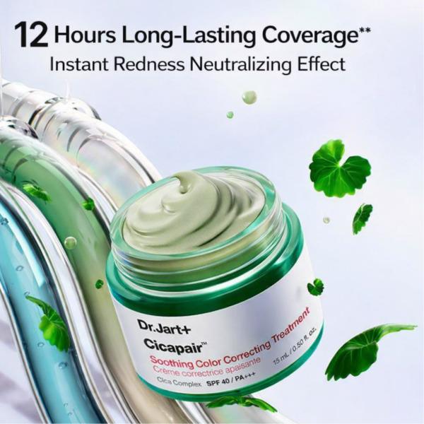 Dr.Jart+ Cicapair Tiger Grass Color Correcting Treatment SPF30 PA++ – Redness Correcting Soothing Cream 15ml