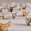DIY Paper Animals Origami Paper To Fold Cute Cat Dog Dinosaur Figures Fun Origami Craft Set for Adults Kids Gift Desk Decoration
