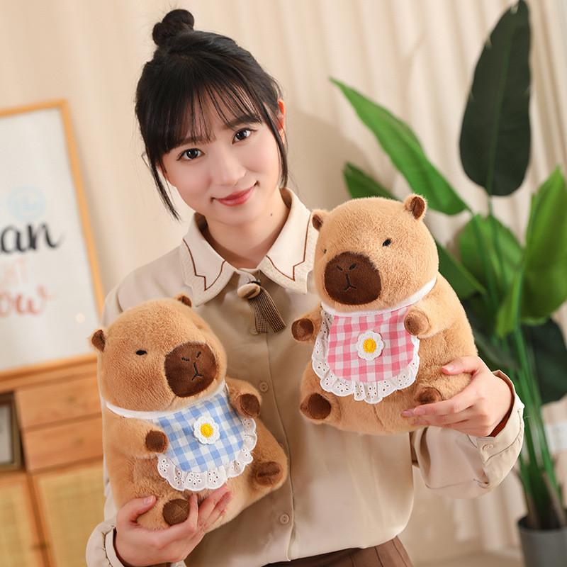 And Cuddly Soft Capybara Plush Doll Cozy Stuffed Animal Excellent Gift Kids For