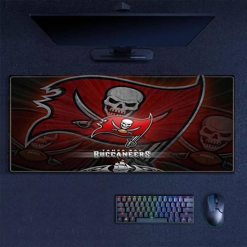 Tampa Bay Buccaneers Цветная Коврик для Мыши Большой Игровой Стол Подушка Нескользящий Ноутбук Планшет Большой Коврик для Мыши XXL Коврик Мини ПК Игровой Коврик С Замком по Краю
