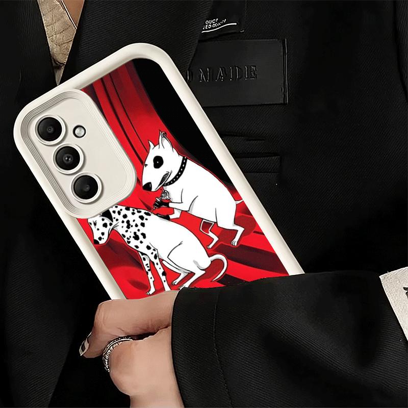 Bull Terrier Dog Cute Puppies Soft Phone Case for Samsung Galaxy A17 A16 A26 A36 A56 A15 A25 A35 A55 A14 A24 A34 A54 A13 A23 A33