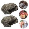 Ключница из полимерного камня Многоразовый камень-тайник для ключей Устойчивая к износу Интересный камень-тайник для ключей для сада или двора на открытом воздухе
