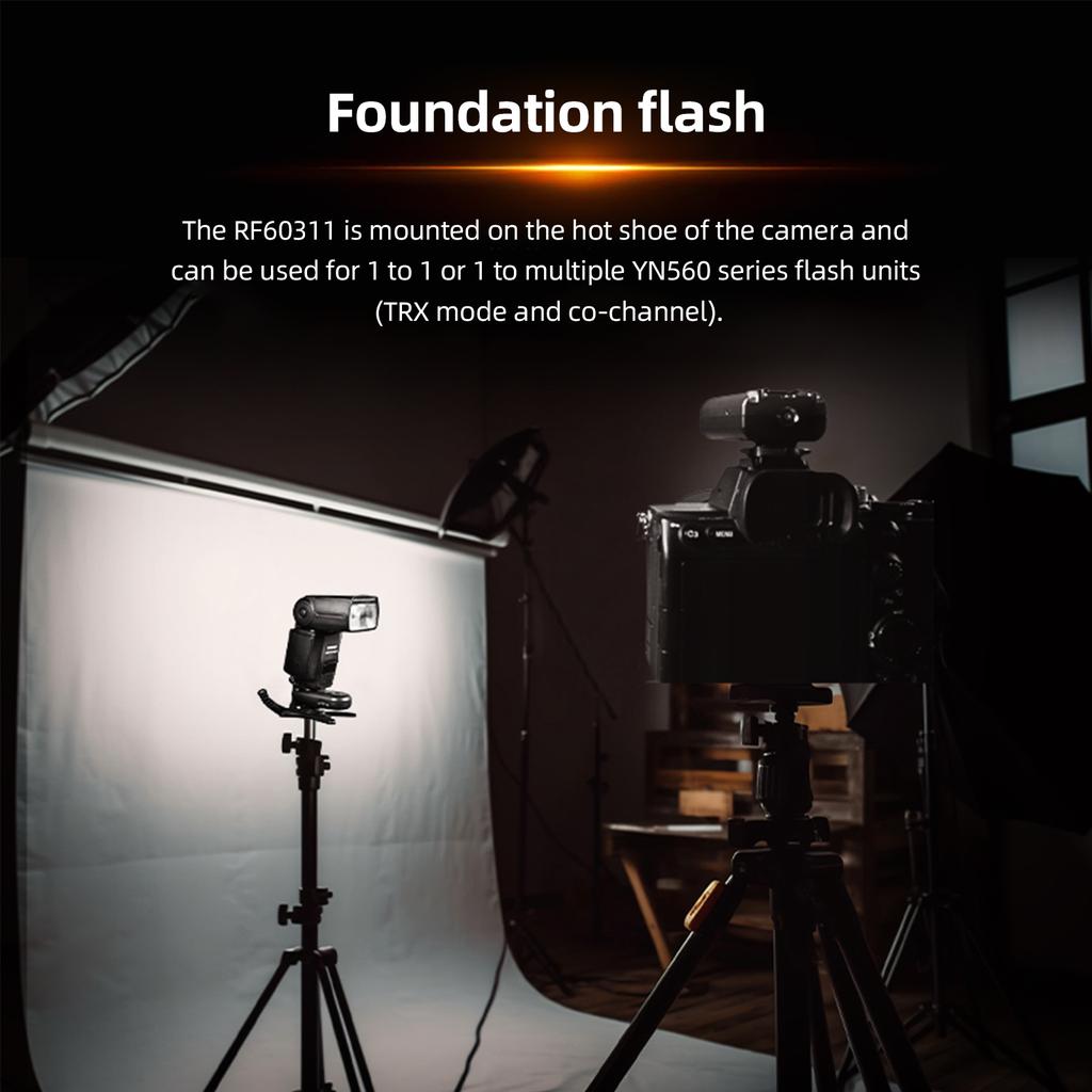 YONGNUO RF603II S1 2.4G Wireless Flash Trigger Transmitter 16 Channels 100M Transmission Range