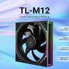 Корпусный вентилятор TL-M12 120 мм ARGB Вентилятор процессорного кулера Поставляется с ARGB-эффектом зеркального свечения, Бесшумный ШИМ-вентилятор для ПК со скоростью 1500 об/мин