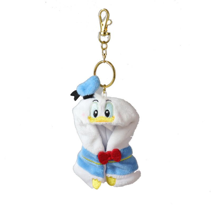 Adorable Japanese Style Costume Plush Keychain Fuzzy Winnie Strawberry Bear