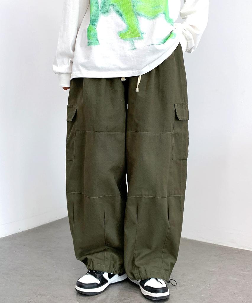 Eternal Cycle Cargo Pants Wide Cargo Wide Pants Cargo Easy Pants Military Balloon Silhouette Loose Wide Pants Loose Silhouette [eternal Cycle] Men's