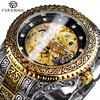 Men's Top Watch Waterproof Automatic Mechanical Watch Men's Mesh Engraving Watch with Rhinestones