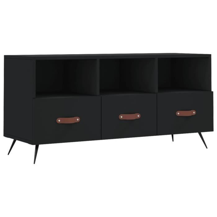 VidaXL TV Stand Black 102x36x50 Cm Engineered Wood 829005