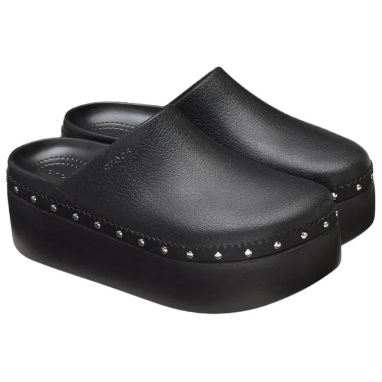 Crocs Классические женские платформенные клоги Dylan с заклепками, черные, 212355-001