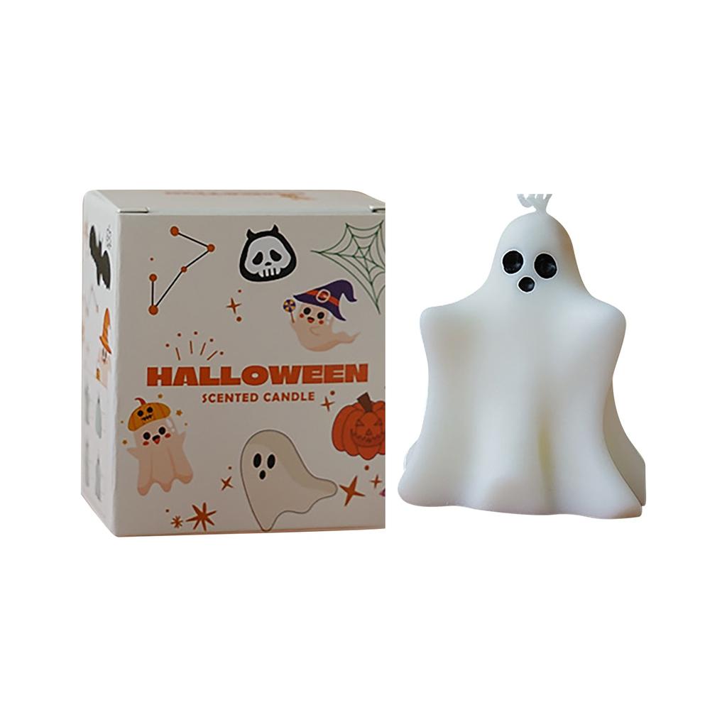 Свеча на Хэллоуин Привидение Ароматерапия Атмосфера Сувенир Творческий Ручной Работы Форма Воск