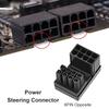 ATX 8Pin 6Pin Female To 8Pin 6Pin Male 180 Degree Angled Power Adapter for Desktop Graphics Video Card GPU