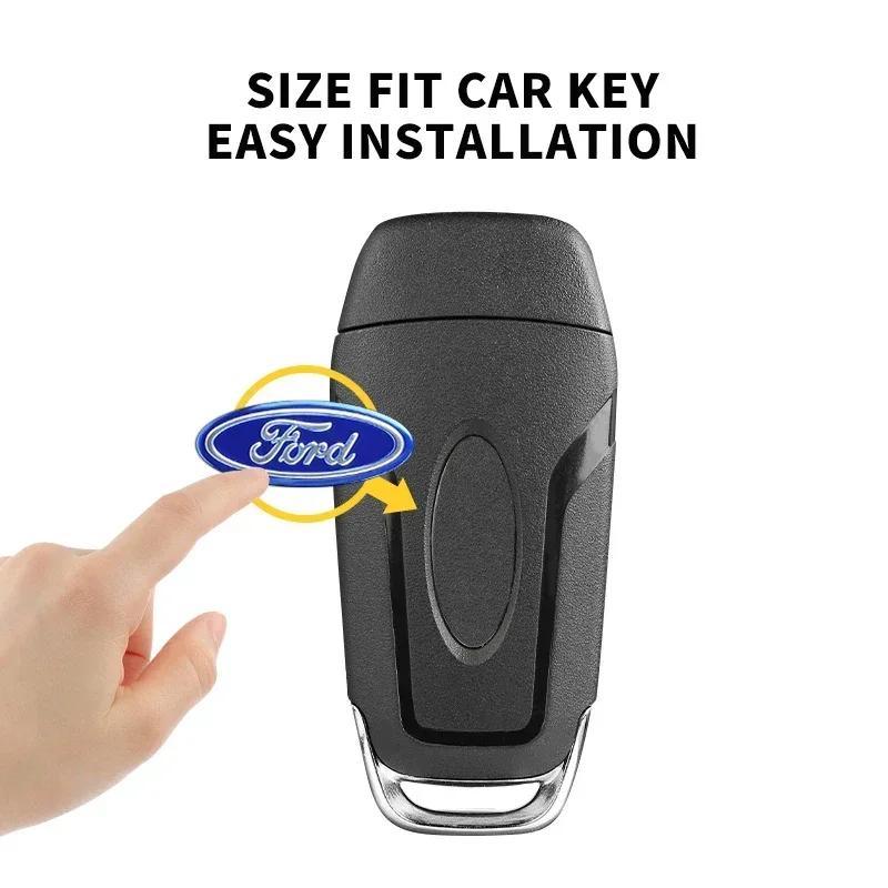 Car Sticker 2026 Ford New 2025 Hot 21mm Car Remote Key Emblem Logo Sticker decoration Decal For Ford ST FOCUS 2 3 Mondeo Fiesta