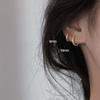 Золотые Серебряные Хугги 6мм/8мм/10мм/12мм Простые Женские Круглые Серьги Минималистичные Серьги-Кольца Ушная Пряжка