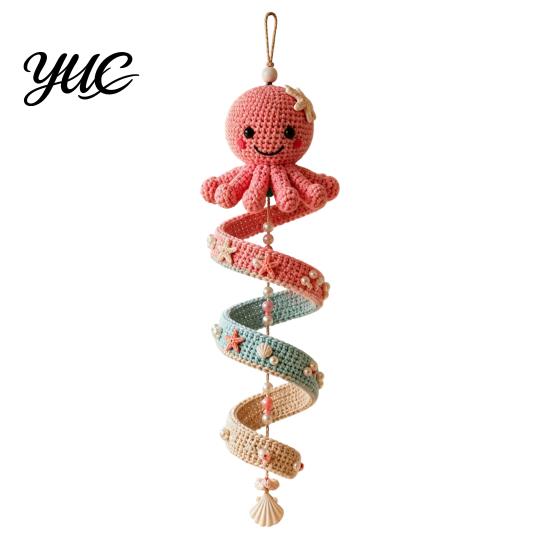 Crochet Kit for Beginners Ocean Animal Spiral Kit, Friends Ornament DIY Marine Handmade Christmas Tree Ornaments Life Themed Craft Teens Adults,