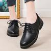 Fashion New Women Oxfords Women's Shoes Ladies Leather Female Pointed End Sewing Retro Comfortable Footwear Lolita Shoe Black 40