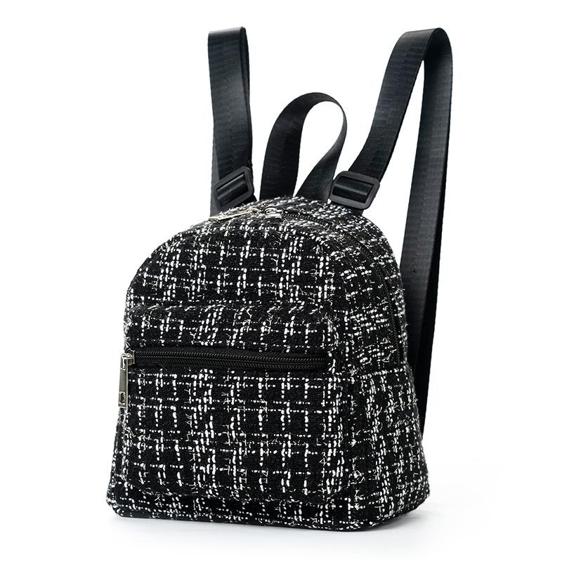 Женский соломенный рюкзак в этническом стиле с двухслойной молнией