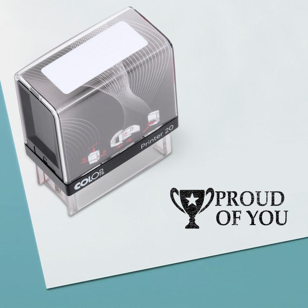 Горжусь тобой Самостоятельная резиновая печать на заказ Colop Office Stationery P20 Mini Stamper